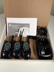 Set Of (3) Motorola T5000 Talkabout Two-way Radios W/charger Dock. Fixed Price $26.00.