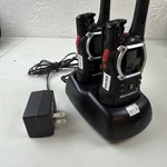 Motorola 2425B-EM1000 Two-way Radios (set Of 2) + Dual Charging Cradle. Fixed Price $36.00.