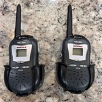 Cobra Micro-talk 2PK With Holsters And Clip Black Model FRS105 Way. Fixed Price $9.97.