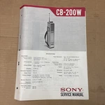 Sony CB-200W Original Service Manual. Fixed Price $15.71.