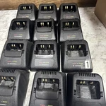 12- Motorola NTN1171A Battery Chargers W/ 2580162R01 (7)-POWER Supply/. Fixed Price $59.99.