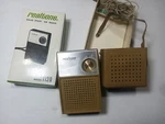 Realtone #1120 Solid State Vintage Transistor Radio Comes W/ Box & Case. Fixed Price $18.99.