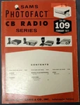 Sam's Photofact, Radio Series CB-109, Feb 1977. Fixed Price $20.00.