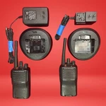 Vertex Standard EVX-531 Uhf Two-way Radios With Chargers Lot Of 2. Fixed Price $139.99.