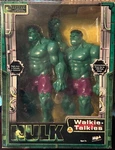New Hulk Walkie Talkie Action Figures 150 Foot Range Antenna Arm Marvel 9V. Fixed Price $55.00.
