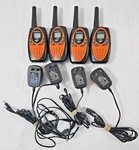 Bobela M-880 Walkie Talkie Lot (4) W/ Chargers As-is Parts Repair. Fixed Price $28.38.