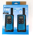 Motorola Talkabout Blue T100 Two Way Radios Up 16 Mile Range Set Of 2 In Box. Fixed Price $45.00.