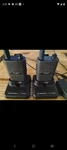 Motorola Spirit Portable Two-way Radios With Chargers MV11C. Fixed Price $128.88.