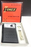 1960S Tonex Black Model Transistor Radio With Case Box,ear Plug Works!. Fixed Price $25.00.