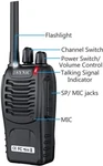 Esynic Professional Rechargeable Walkie Talkies 2 Way Radio (IL/RT6-16961-ESY.... Fixed Price $14.99.