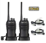RT21 Walkie Talkies With Earpiece And Mic Set, Adults Long Range Way Radios. Fixed Price $58.18.