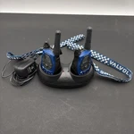 Motorola Walkie Talkies Talkabout T5410-WAY Radios, Charging Docks Adapters. Fixed Price $36.00.