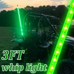 3FT Lighted Led Antenna Whip Flag Remote For Polaris Atv Wheeler Green. Fixed Price $28.49.