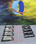 Four Motorola XTL5000 Silver Two Way Radio Control Head Faces Ribbon Cables. Fixed Price $149.99.