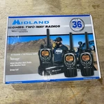 Midland GXT1000X3VP4 Gmrs Walkie Talkies W/ 50CH. Long-range,rechargeable 3PACK. Fixed Price $155.00.