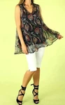Motto Sz 14 (us 10) Back Paisley Romy Cami Sheer Flowy Sexy A-line Chic Top Nwt!. Fixed Price $47.51.