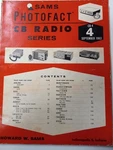 Sams Photofact Service Manual Radio CB-4. Fixed Price $14.95.