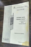 Lafayette Model HA-420 Citizens Band Walkie Talkie 99-32674L Operating Manual. Fixed Price $9.99.