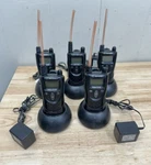 5X Motorola Radius CP100 P23SSC03F2AF Hand Radio Preowned With Chargers. Fixed Price $125.99.