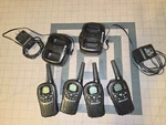 4 Midland LXT328 Two Way Radios & Chargers- Tested Works! Batteries Not Included. Fixed Price $50.00.