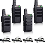 RT19 Walkie Earpiece With Mic, 2 Way Radios Talkies Long Range, 13. Fixed Price $94.48.