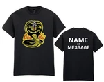 Cobra Kai T-shirt Personalised Message Adults Kids Karate Inspired 80S. Fixed Price $20.15.