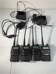 Baofeng UV-5R With Chargers 3 Batteries Walkie Talkies 400-520MHZ. Fixed Price $199.99.