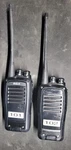 Two Rca BR250U Uhf 450-470 Mhz Way Radios W/batteries, Chargers, & Adapters. Fixed Price $50.00.