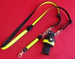 Firefighter Nylon Radio Strap Combo Set Black W/yellow Reflective Regular Size. Fixed Price $57.99.