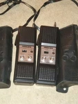 President AX52 3 Channel Walkie Talkie Set With Cases Cb Radio Band. Fixed Price $70.00.