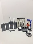 Motorola Lot Of 4 Radios 2 Vhf & Uhf No Batteries. Fixed Price $49.99.
