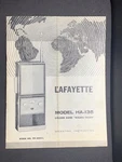 Lafayette HA-135 Owners Manual Citizens Band Walkie Talkie Original. Fixed Price $19.99.