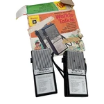 Vintage Mayfair, Transistor Solid State Walkie Talkie Set W/ Box T-203 Read. Fixed Price $30.00.