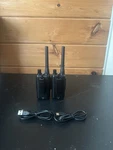 Baofeng UV-5R Dual Band Vhf/uhf Analog 999CH 2 Radios W/ Chargers Antennas. Fixed Price $90.00.