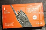 Rechargeable Long Range Two-way Radios With Earpiece Pack Arcshell AR-5 Walkie. Fixed Price $75.00.