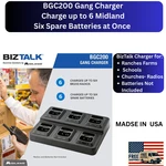 Midland BGC200 Biztalk Charger 6 BR200 Radios Fast & Reliable. Fixed Price $69.99.