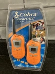 Cobra Clear Call 2-WAY Radios FR80-2OR, Vintage, New Package, Damaged. Fixed Price $20.00.