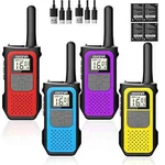 Rechargeable Walkie-talkies Kids Set 22 Channels 1200MAH Battery For Camping Uhf. Fixed Price $59.99.