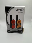 New Uokoo Walkie Talkies 6KM 2 Way Radio (pink). Fixed Price $14.99.