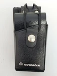 New Motorola Leather HLN9323A Holster Carry Case W/ Swivel P1225LS Nos. Fixed Price $30.00.