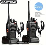 2 Pcs X Baofeng Two Way Radio Portable Walkie Talkie With Bulit In Led Flashli. Fixed Price $24.99.