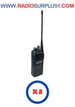 2 X Motorola CP185 Uhf Complete Radio AAH03RDF8AA7AN Set. Fixed Price $354.00.