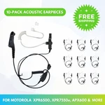 10X Fbi Style Acoustic Earpiece W/ Ptt Mic For Motorola Radios APX6000, XPR7500. Fixed Price $168.00.