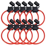 Pack 14 Gauge Atc In-line Blade Fuse Holder 100% Ofc Copper Wire. Fixed Price $13.90.