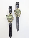 Pair Tested/working Toy Army Camo Wrist Watch Walkie Talkies Compass, Flashlight. Fixed Price $16.00.