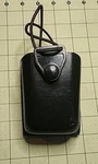 Safariland 761-8 Adjustable Radio Holder Apx 6000 Plain Black Leather. Fixed Price $15.00.