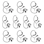 10 X Listen Only G Shape Soft Hook Earpiece For 2 Pin Icom Radio. Fixed Price $93.98.