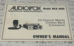 Audiovox MCB-1000 23-CHANNEL Mobile Radio Transceiver Original Owner's Manu. Fixed Price $14.99.