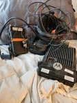 Motorola PM1500 Vhf Radio AAM79KTD9PW5AN Complete W/ Mic, Remote Head, Cables. Fixed Price $149.95.