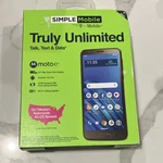 Motorola E6 4G Lte Smartphone 5.5" 13MP Android 9 Simple Mobile Black. Fixed Price $41.99.